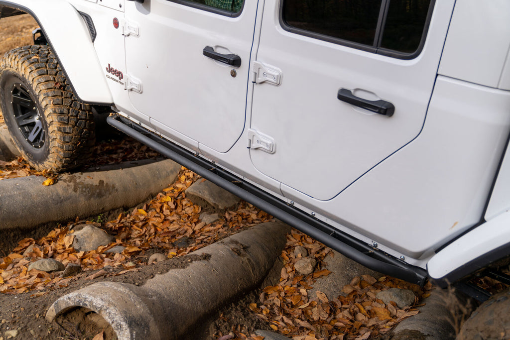 TrailSlider Step System Cab Length (2 Steps per Side) 2020-2025 Jeep Gladiator Textured Black NFab