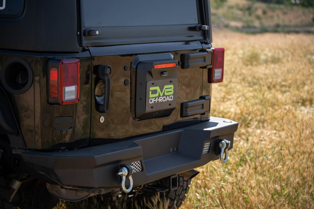 2007 2018 Jeep Wrangler JK JKU Spare Tire Delete DV8 Offroad