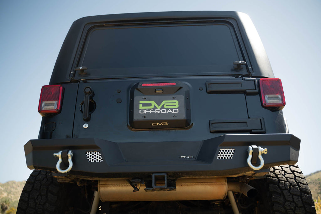 2007 2018 Jeep Wrangler JK JKU Spare Tire Delete DV8 Offroad