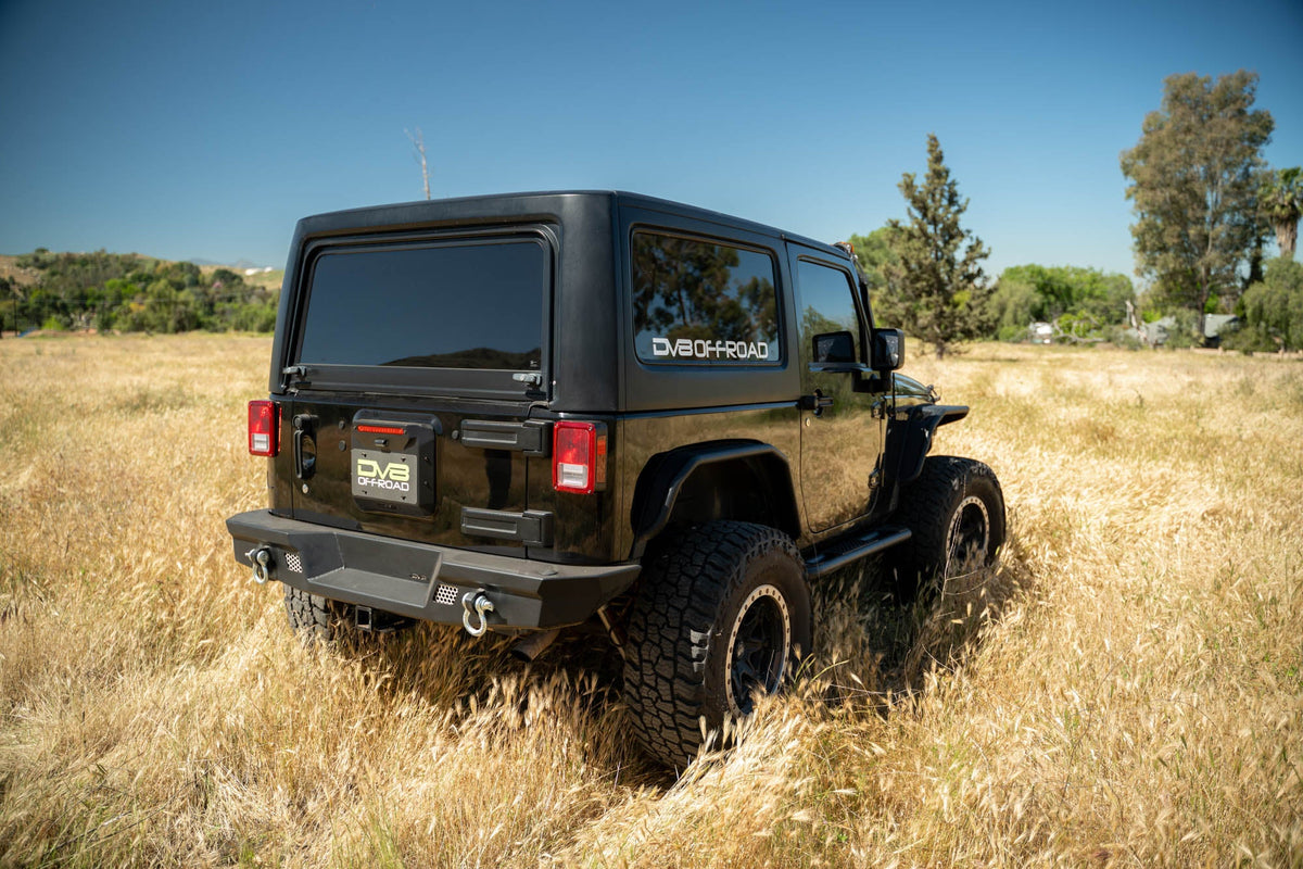 2007 2018 Jeep Wrangler JK JKU Spare Tire Delete DV8 Offroad