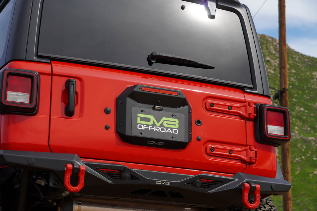2018 2025 Jeep Wrangler JL JLU Spare Tire Delete DV8 Offroad