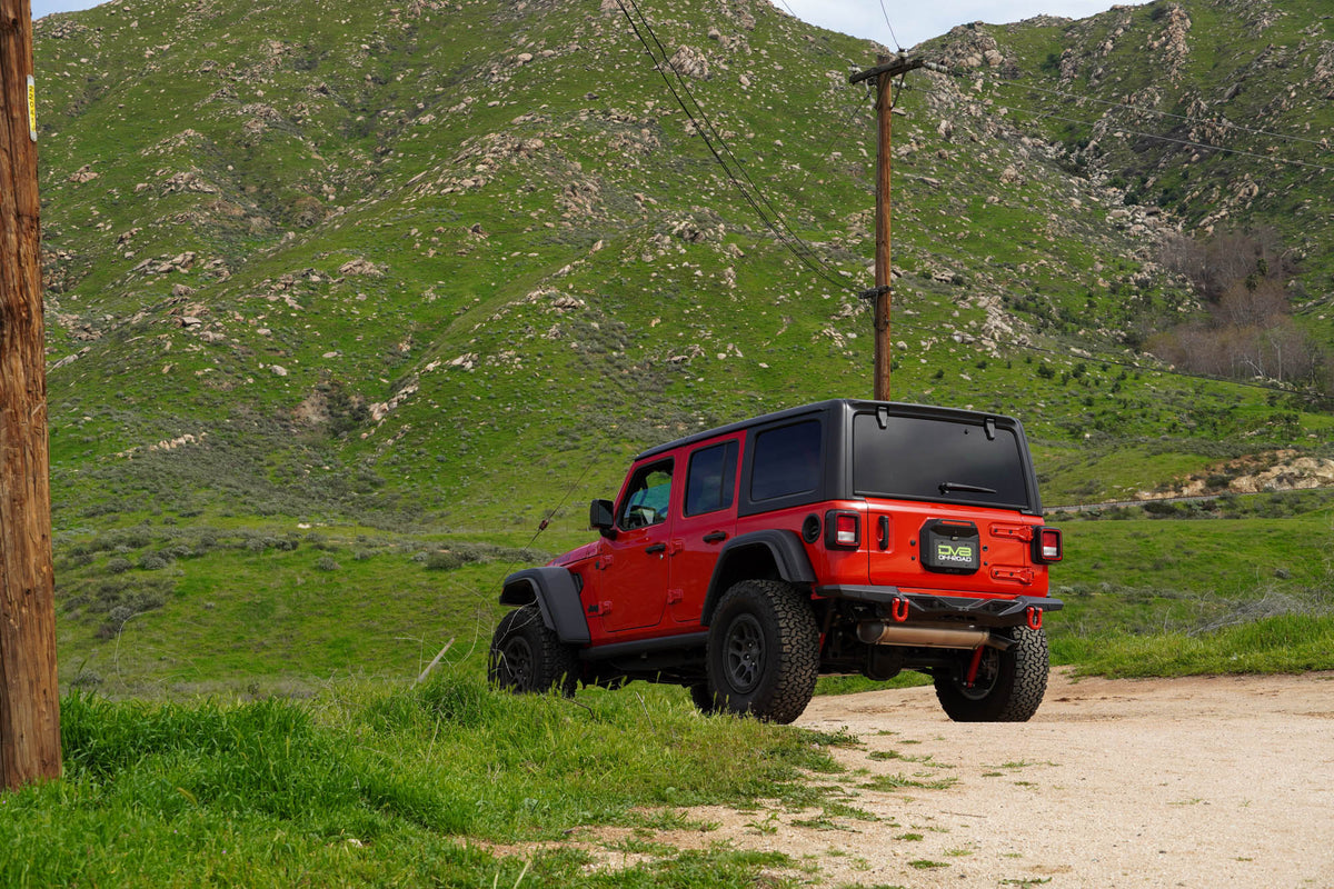 2018 2025 Jeep Wrangler JL JLU Spare Tire Delete DV8 Offroad