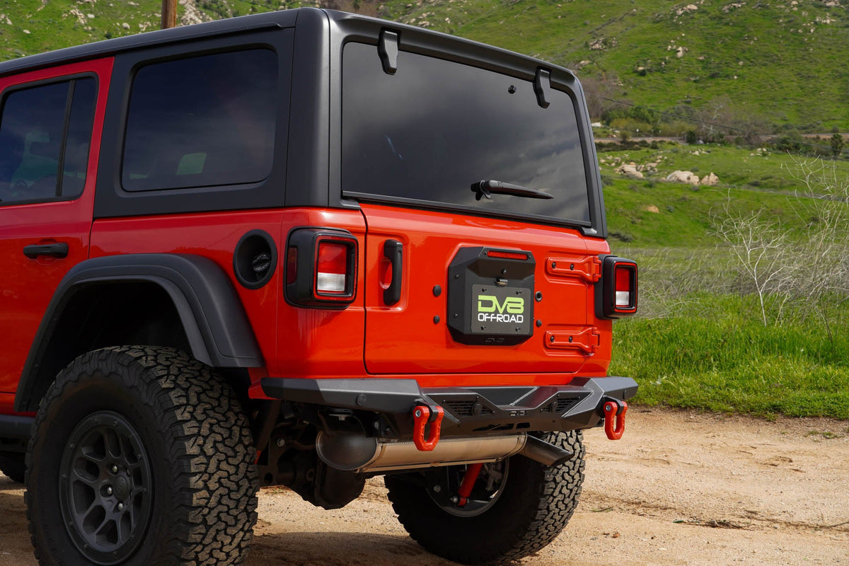 2018 2025 Jeep Wrangler JL JLU Spare Tire Delete DV8 Offroad