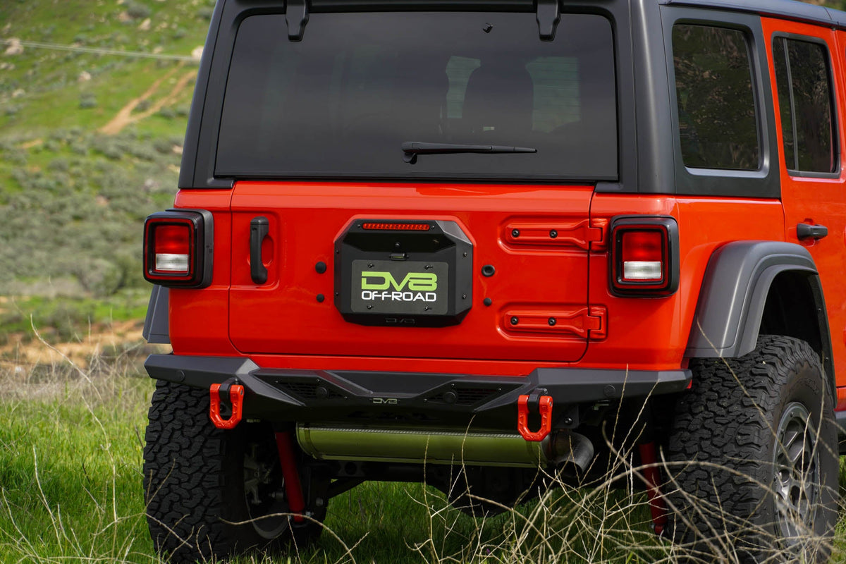 2018 2025 Jeep Wrangler JL JLU Spare Tire Delete DV8 Offroad