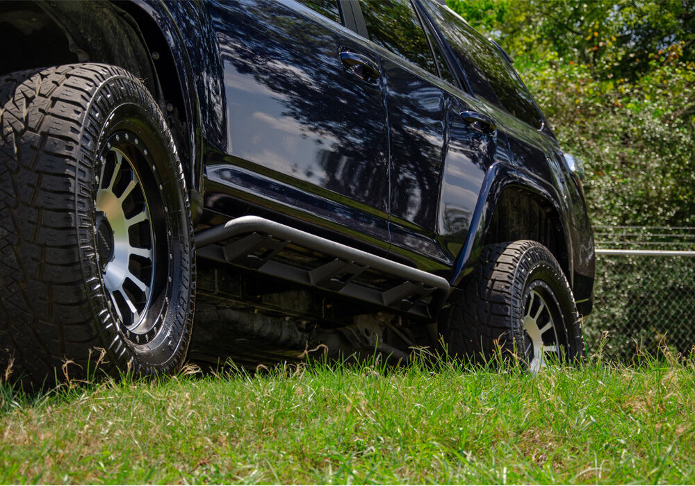 TrailSlider Step System Cab Length (2 Steps per Side) 2005-2016 Toyota Tacoma Double Cab Textured Black NFab