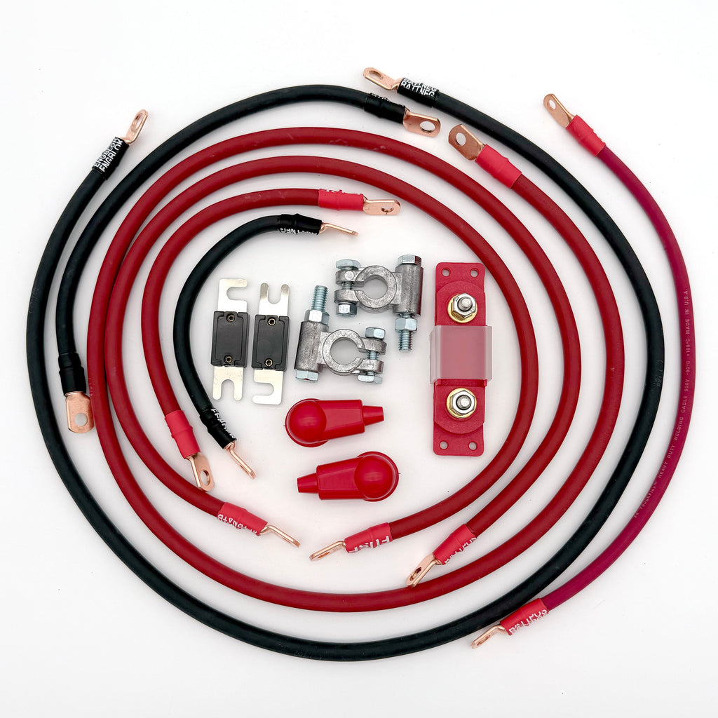 1995-2004 Toyota Tacoma Battery Cable Kit Gen 1 2.4-2.7 Liter 2 Gauge Battery Cable Big7Kits