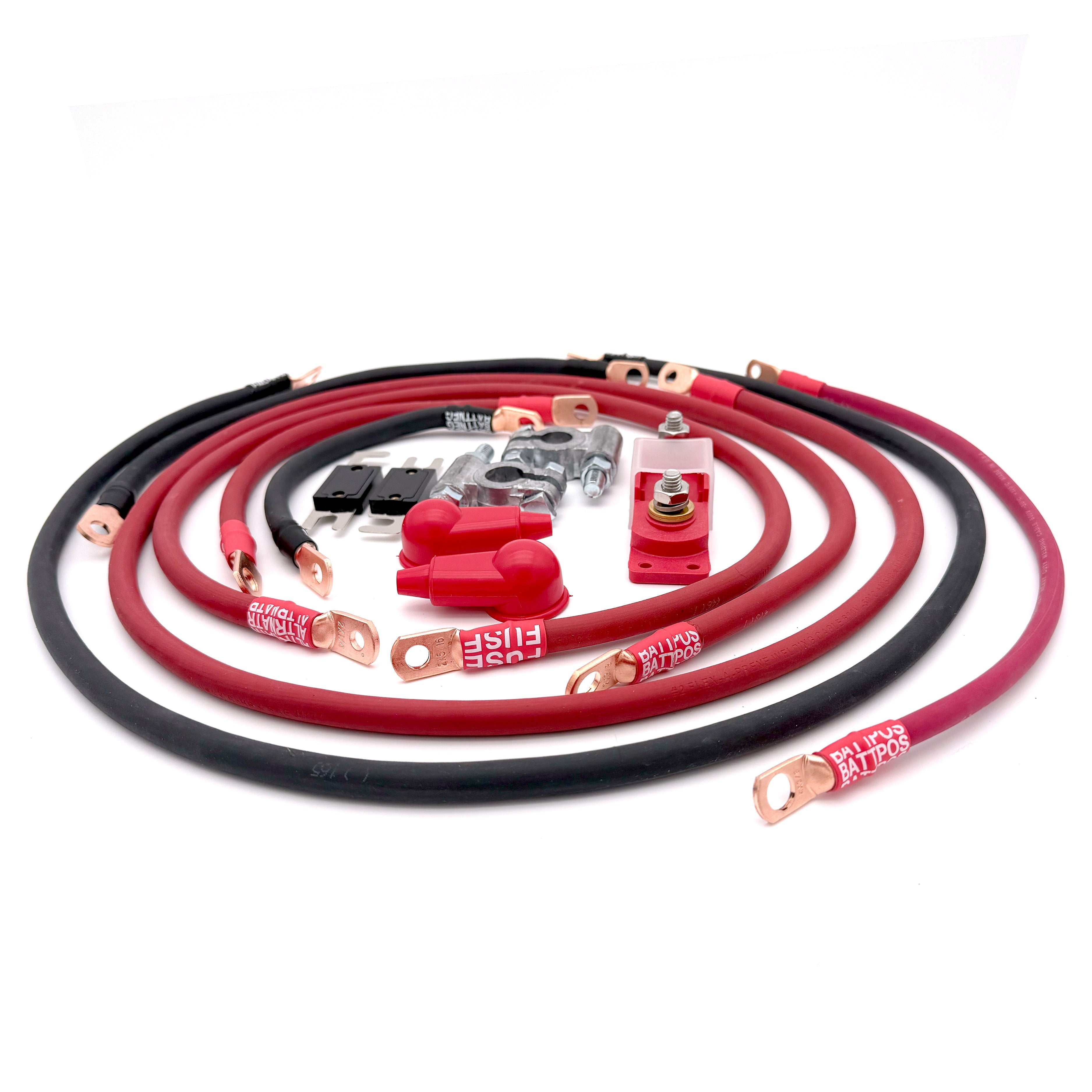 1995-2004 Toyota Tacoma Battery Cable Kit Gen 1 3.4 Liter 2 Gauge Battery Cable Big7Kits