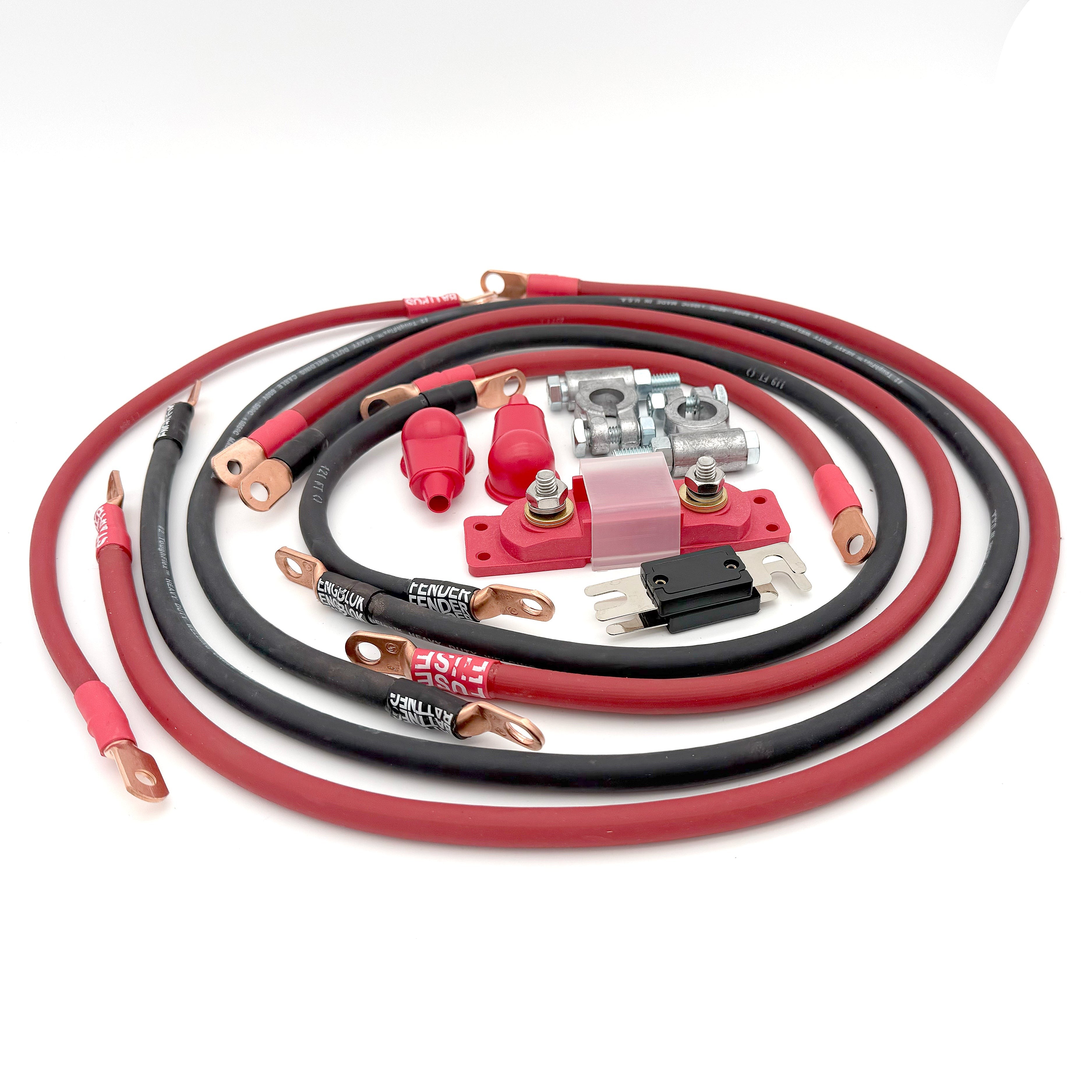 2005-2015 Toyota Tacoma Battery Cable Kit Gen 2 4.0 Liter 2 Gauge Battery Cable Big7Kits