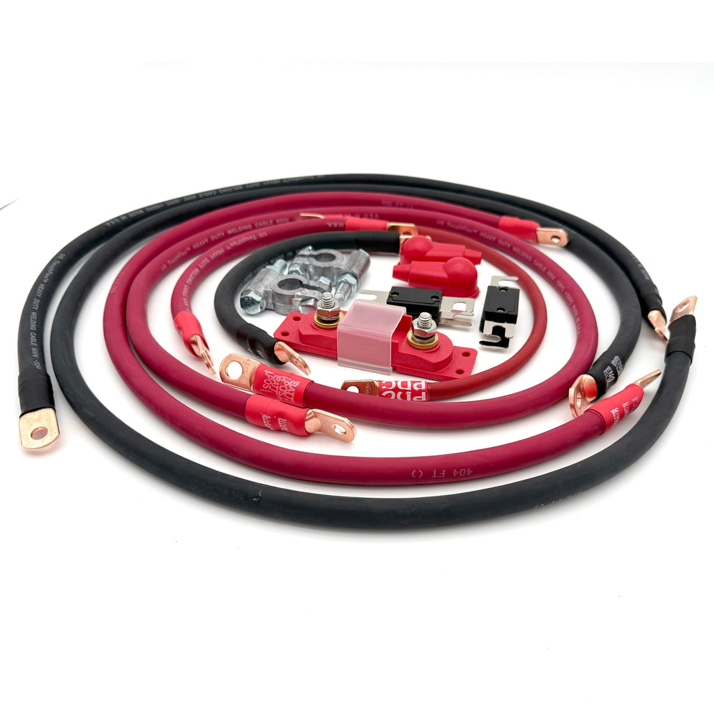 2016-2021 Toyota Tacoma Battery Cable Kit Gen 3 3.5 Liter 1/0 Gauge Battery Cable Big7Kits