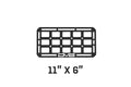 Universal Molle Panels 11 Inch x 6 Inch DV8 Offroad