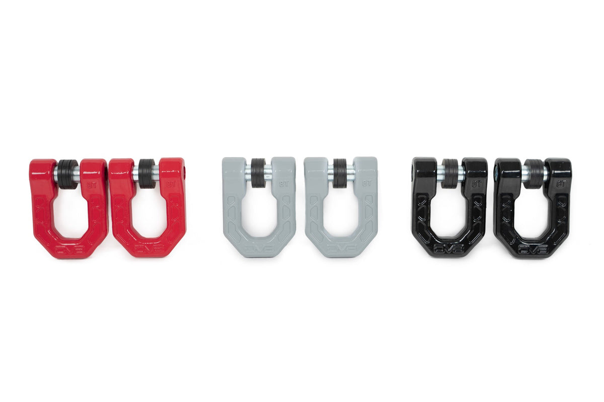 Black DV8 Elite Series D Rings (Pair) DV8 Offroad