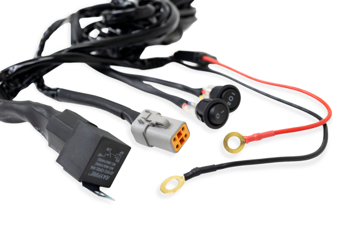 40 AMP DTP 4 Inch Pin Halo Light Harness DV8 Offroad