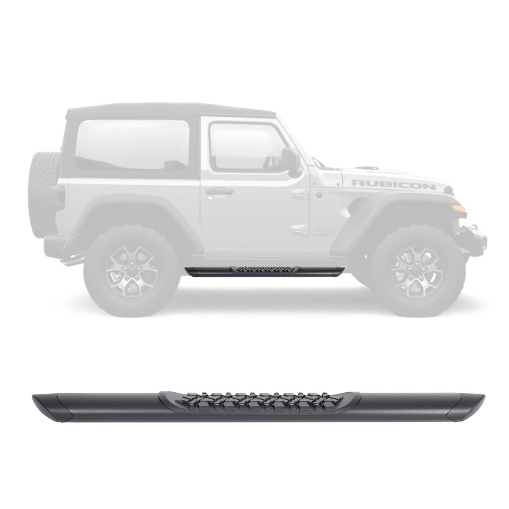 V3 Series Aluminum 5 Inch Elipse Side Steps Boards Only Textured Black 2021-2025 Ford Bronco Go Rhino