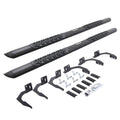 V3 Series Aluminum 5 Inch Elipse Side Steps with Mounting Brackets Textured Black 2009-2010 Dodge Ram 1500/2500/3500 Crew Cab Go Rhino