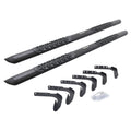 V3 Series Aluminum 5 Inch Elipse Side Steps with Mounting Brackets Textured Black 1999-2016 Ford F-250/F-350 Extended Cab Go Rhino