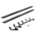V3 Series Aluminum 5 Inch Elipse Side Steps with Mounting Brackets Textured Black 2014-2024 Toyota 4Runner Go Rhino