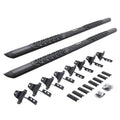 V3 Series Aluminum 5 Inch Elipse Side Steps with Mounting Brackets Textured Black 2020-2025 Jeep Gladiator Go Rhino