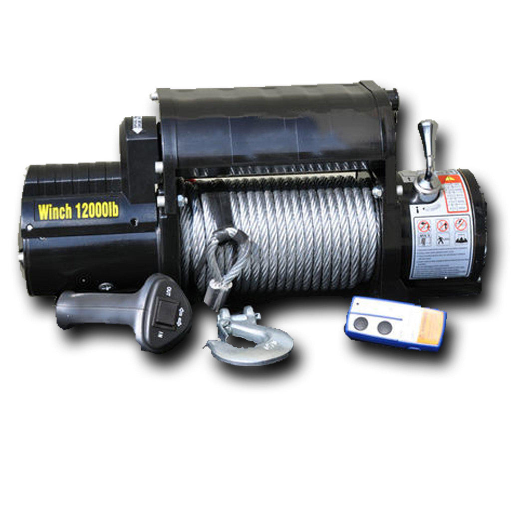 12,000 lbs. Winch with Steel Cable DV8 Offroad