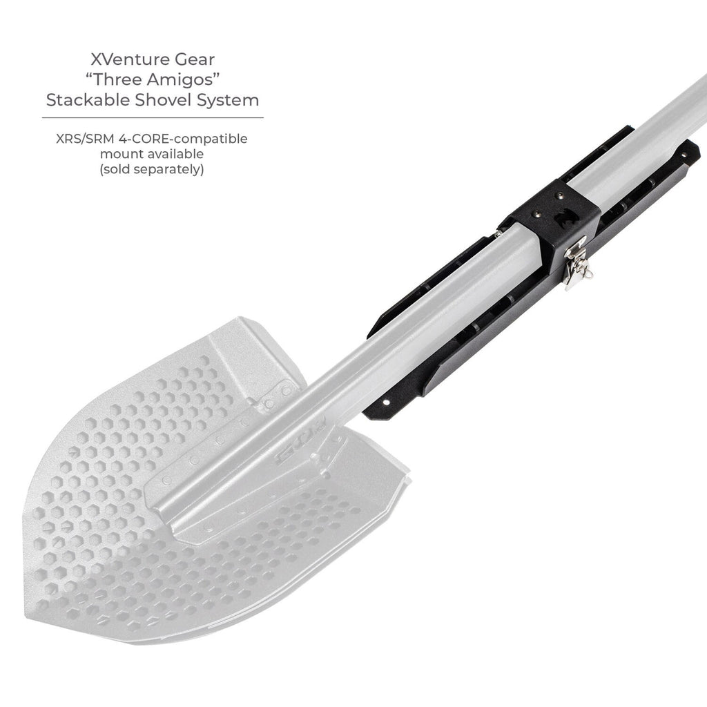 Xventure Gear Sharktooth Stackable Shovel Textured Black Go Rhino