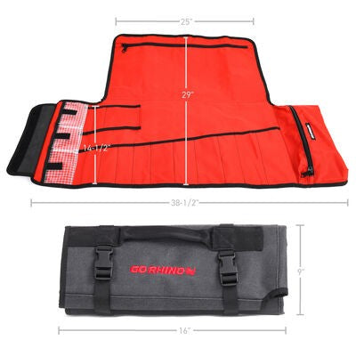 Xventure Gear Tool Roll Textured Black Go Rhino