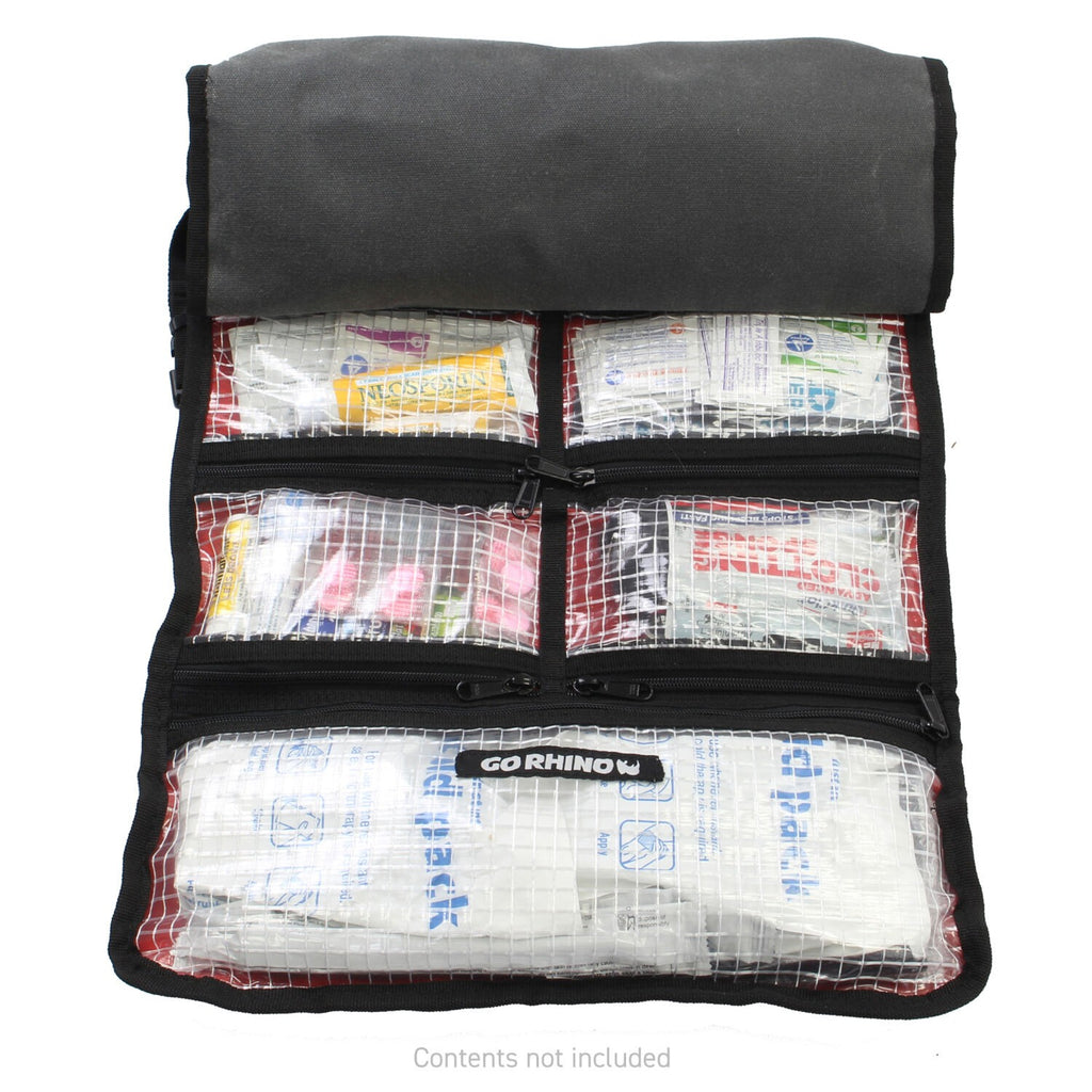 Xventure Gear First Aid Roll Textured Black Go Rhino