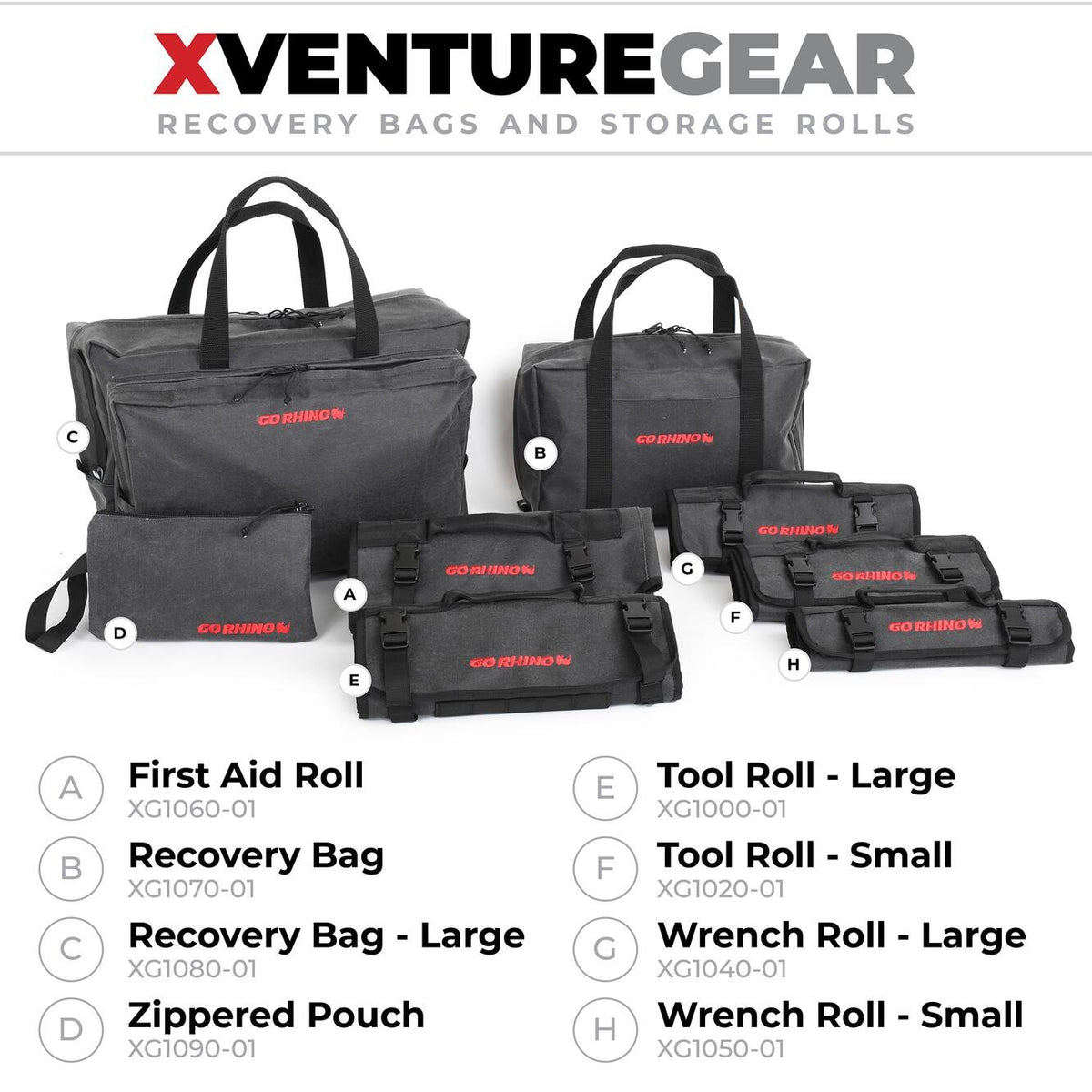 Xventure Gear Recovery Bag Large Textured Black Go Rhino