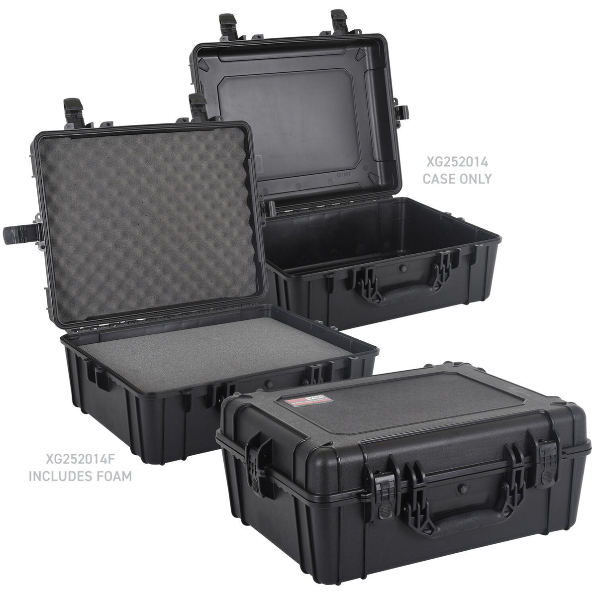 Xventure Gear Hard Case With Foam Large Box 25 Inch Textured Black Go Rhino