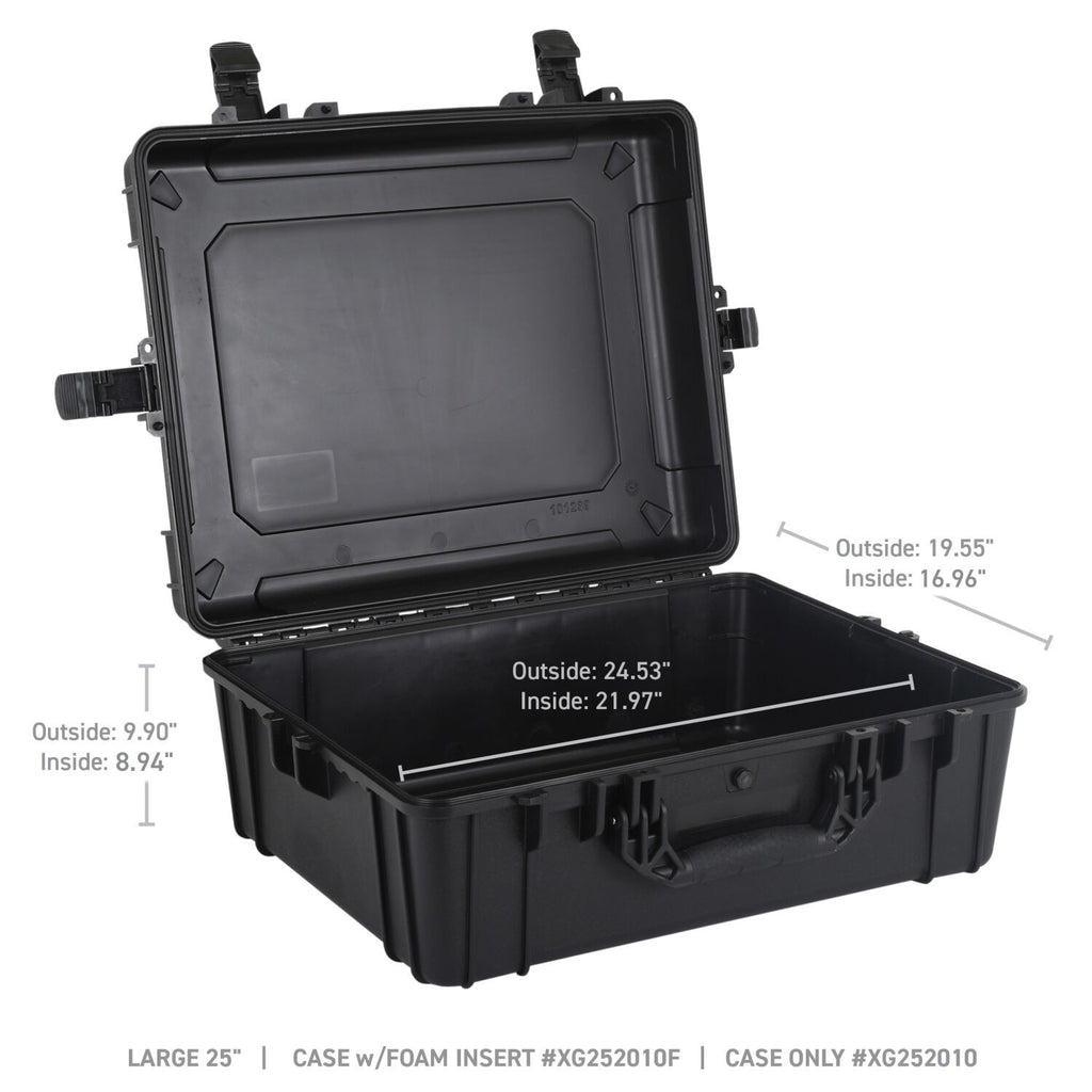 Xventure Gear Hard Case Large Box 25 Inch Textured Black Go Rhino