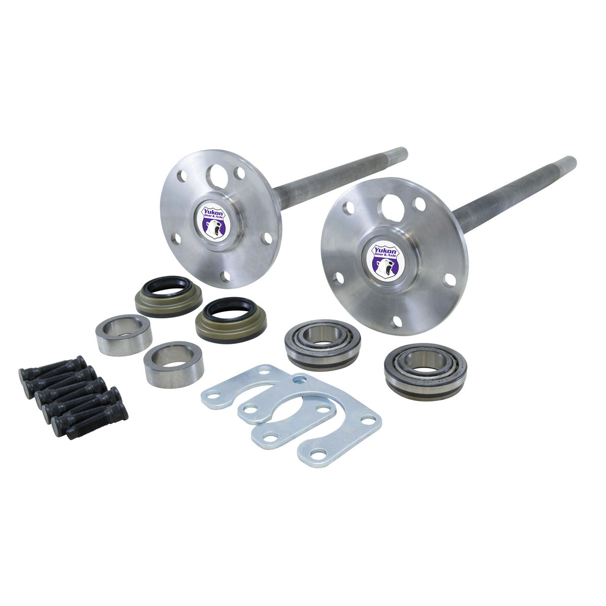 1541H Alloy Rear Axle Kit For Ford 9 Inch Bronco From '74-'75 With 31 Splines 31 Spline Large Bearing Bronco(74-75 W/2-1/2 Inch Brakes)Axle Kit 9 Inch Both Yukon Gear