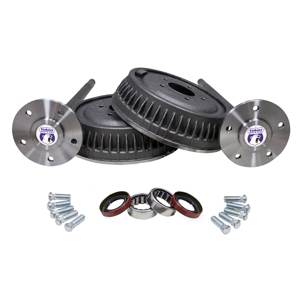 5 Lug Conversion Kit For 1965-1969 GM 12-Bolt Truck 12T '65-'69 5 Lug Rear Axle Conversion Kit W/Axles Drums Bearings & Studs 30 34 Inch 30 Spline 5X5, Yukon Gear