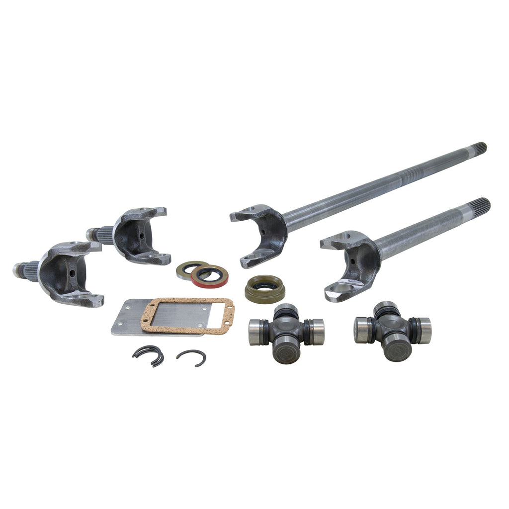 Chromoly Front Axle Kit Dana 60 30/35 Spline Both Sides 733X U-Joints D60 77-91 GM 30/35 Spline 4340 Front Axle Kit W/ 733X (Assm Req) Yukon Gear