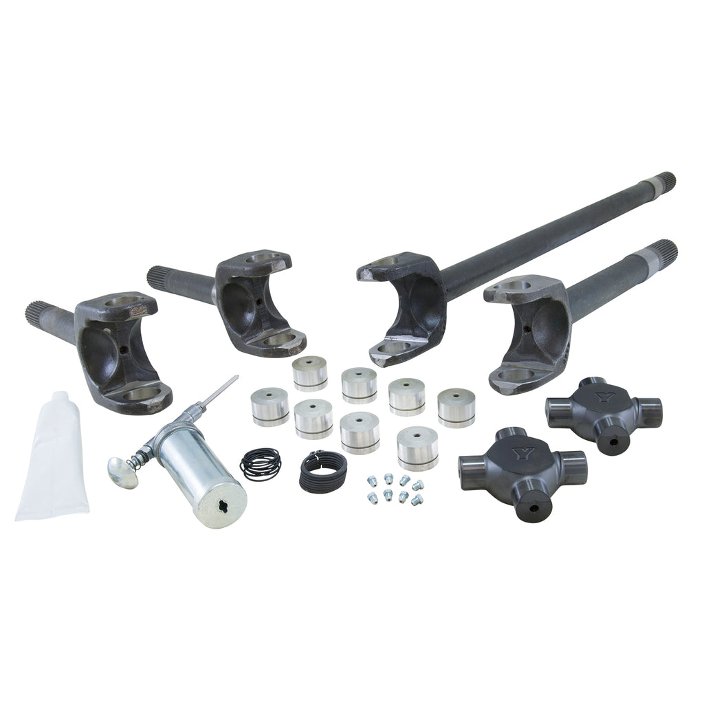 Chromoly Front Axle Kit Dana 60 30/35 Spline Both Sides Super Joints D60 75-93 Dodge 30/35 Spline 4340 Front Axle Kit W/ Super-Joint (Assm Req) Yukon Gear
