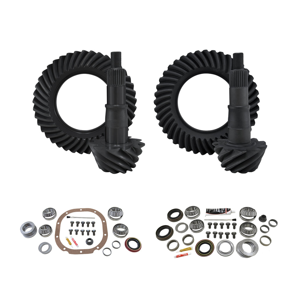 Re-Gear & Installation Kit Ford 8.8 Inch 2000-2008 F150 4.88 Ratio Fr&Rr 00-'08 Ford F150 W/8.8 Rear (3.25 Inch Bearing Od) 4.88 Complete Gear Package F/R R&Ps & Master Kits Yukon Gear