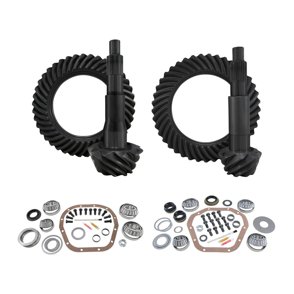 Re-Gear & Installation Kit Dana 60 2000-2007 Ford F250/F350 4.56 Thick 00-07 F250 & F350 Srw 4.56 Thick Complete Gear/Kit Package F10.5/ D60 Thick (4.10&Down Front Case) Yukon Gear