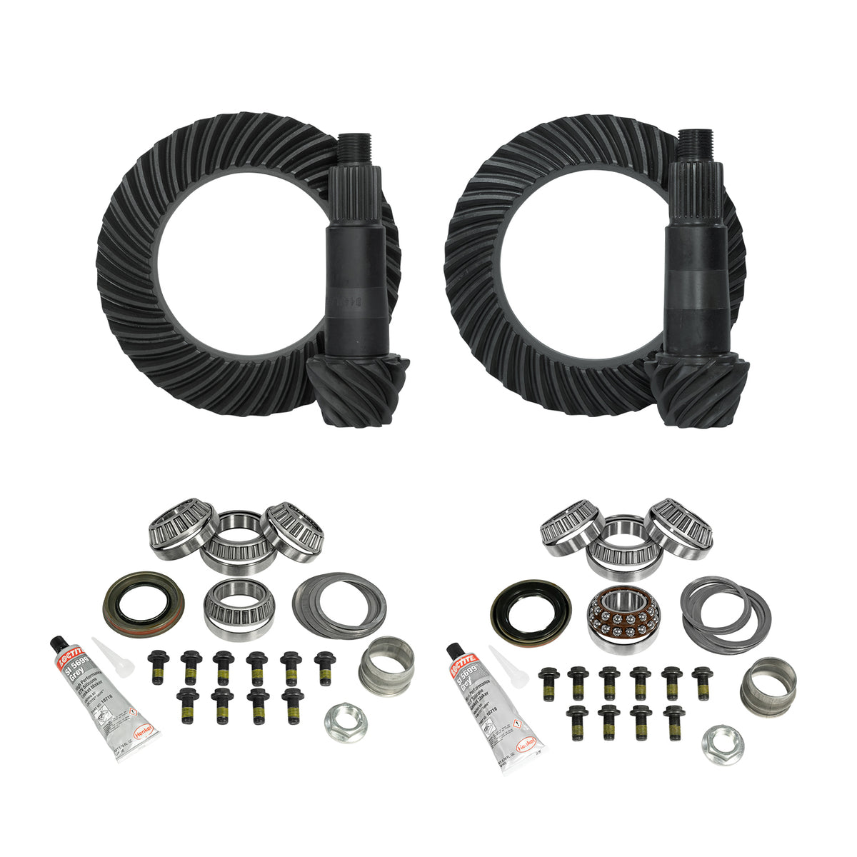 YGK161 Differential Ring And Pinion Kit - 4.88 Ratio Gear & Install Kit For Ford Bronco & Ranger - Gear & Axle Yukon Gear