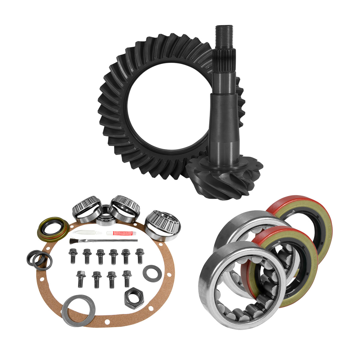 8.25 Inch Chy 4.11 Rear Ring & Pinion Install Kit 1.618 Inch Id Axle Bearings & Seals 8.25 Inch Chy 4.11 Rear R&P Gear/ Install Kit Package With Ak 1559 (1.618 Inch Id) '76-'04 Yukon Gear