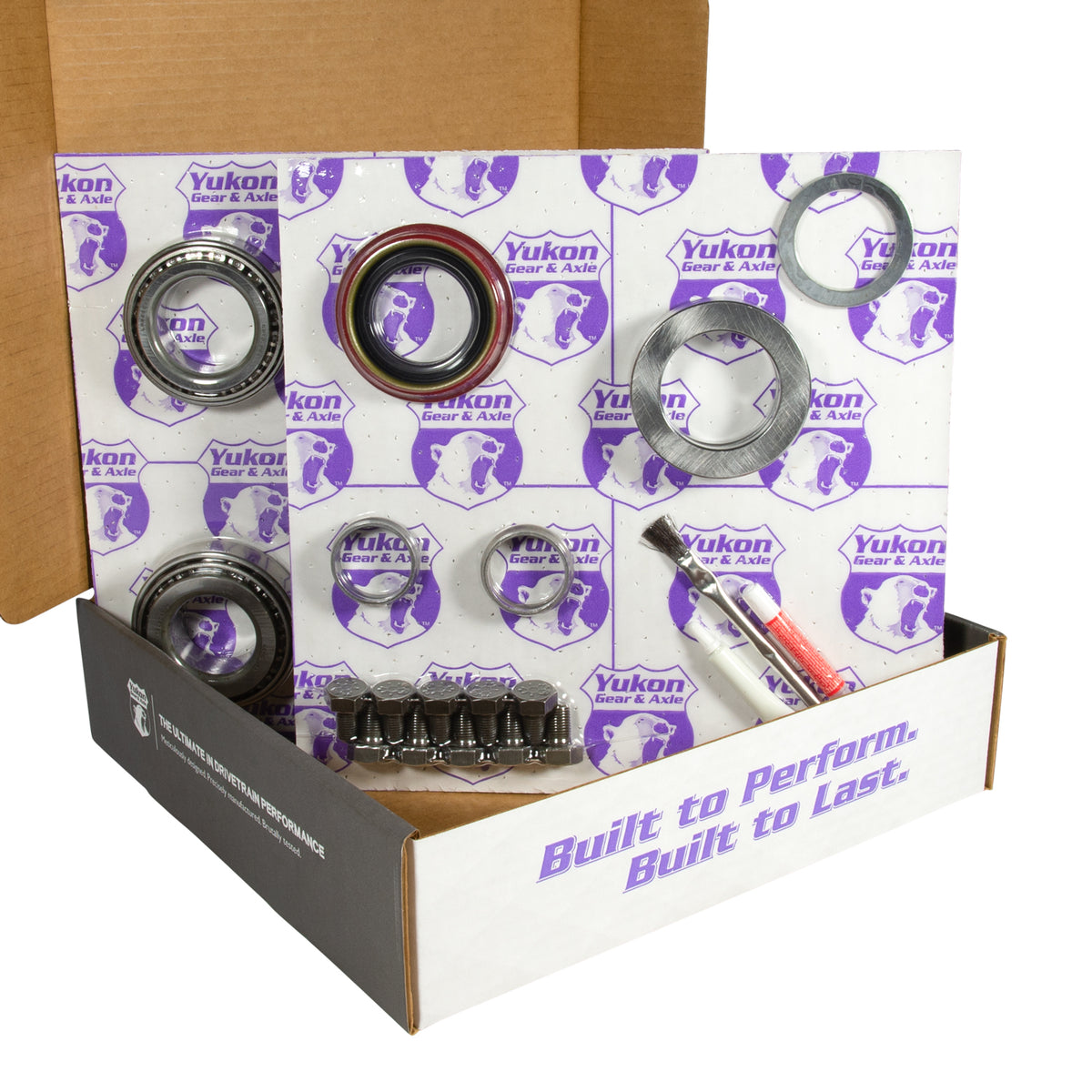 8.8 Inch Ford 3.55 Rear Ring & Pinion Install Kit 2.25 Inch OD Axle Bearings & Seals 8.8 Ford 3.55 Rear R&P Gear/ Install Kit Package With Ak 1563 Axle Bearings (2.25 Inch Od) Yukon Gear