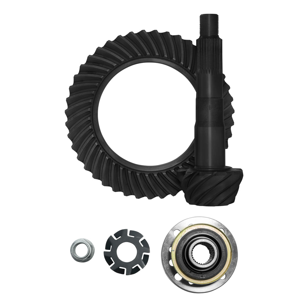 Ring & Pinion Set Toyota 8 Inch High Pinion In Reverse W/Yoke Kit 4.56 8 Inch Toyota High Pinion 4.56 Rev R&P Kit 29 Spline Gear W/ Yoke& Small Parts (Not Clamshe Yukon Gear