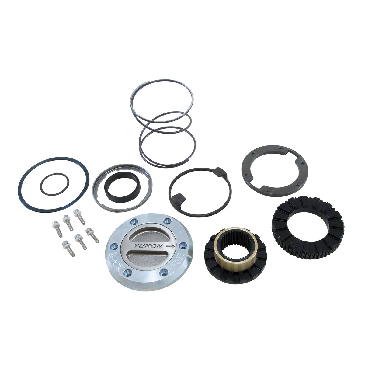 Hardcore Locking Hub 00-08 Dodge 1-Ton Front W/Spin Free Kit 1 Side Only D60 35 Spline Locking Hub (1 Side) Dodge'00-'08 Srw/Drw W/ Spin Free Yukon Gear