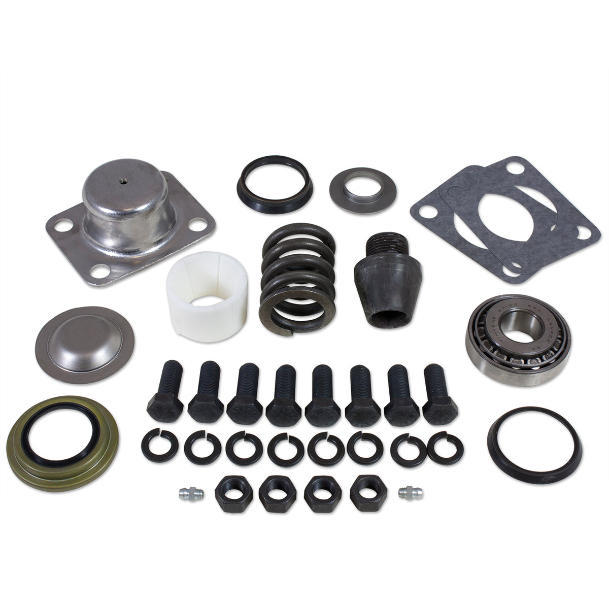 Replacement King-Pin Kit Dana 60 1 Side Pin/Bushing/Seals/Bearings/Spring/Cap D60 King-Pin Kit (1 Side)(Bshing Seals Bearings Spring Cap) Replaces 706395-R Yukon Gear