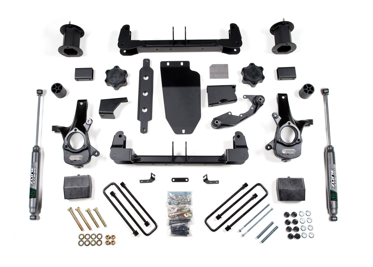 14-18 Silverado/Sierra 1500 4WD 6.5 Inch Alum/Stamped Arms Zone Offroad