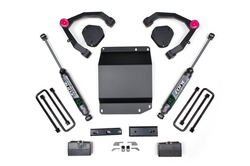 07-13 Silverado/Sierra 1500 4WD 3.5 Inch UCA Lift Kit Zone Offroad