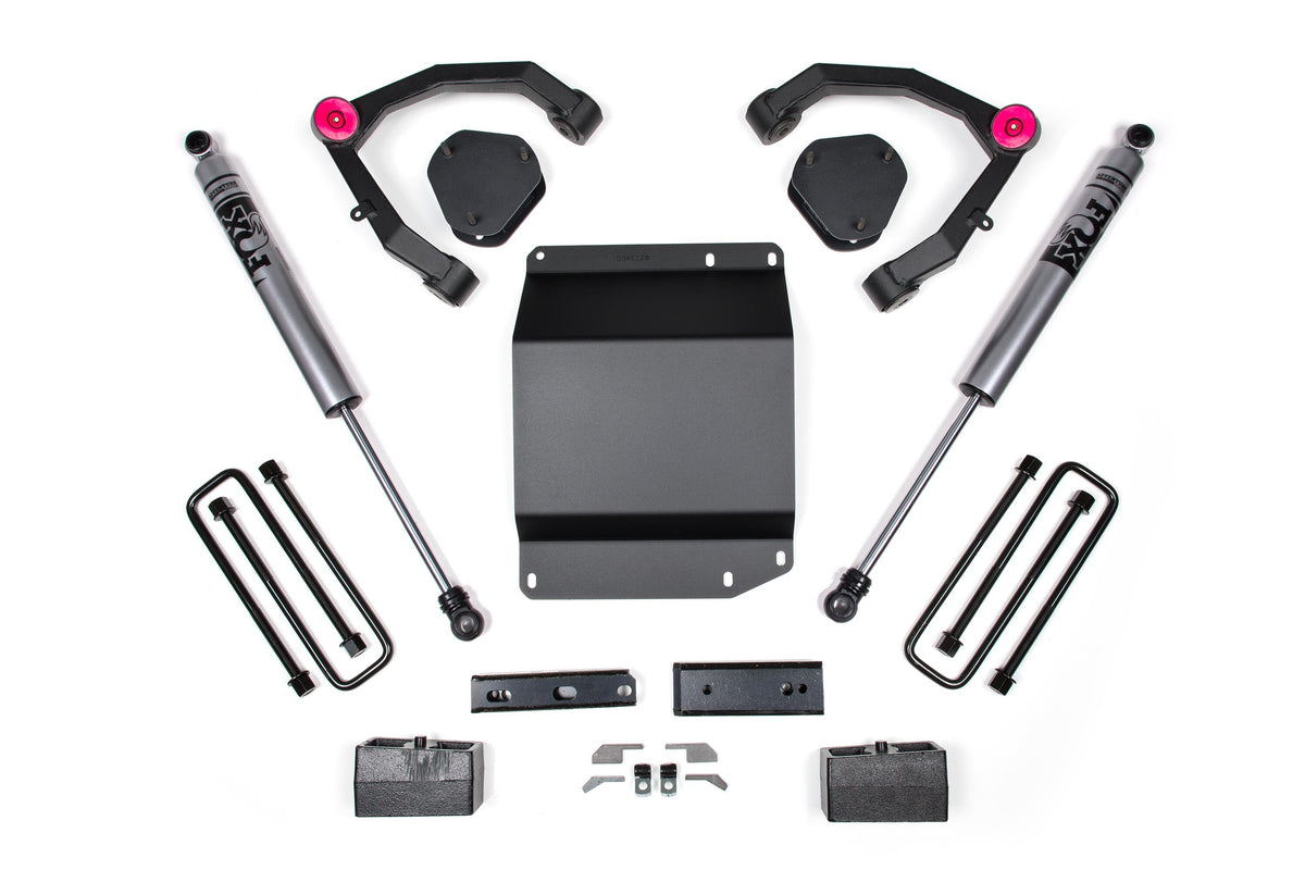07-13 Silverado/Sierra 1500 4WD 3.5 Inch UCA Lift Kit Zone Offroad
