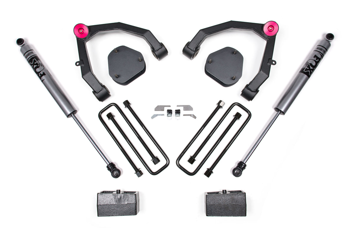 07-13 Chevy 1500 2WD 3.5 Inch Lift Kit UCA System Zone Offroad