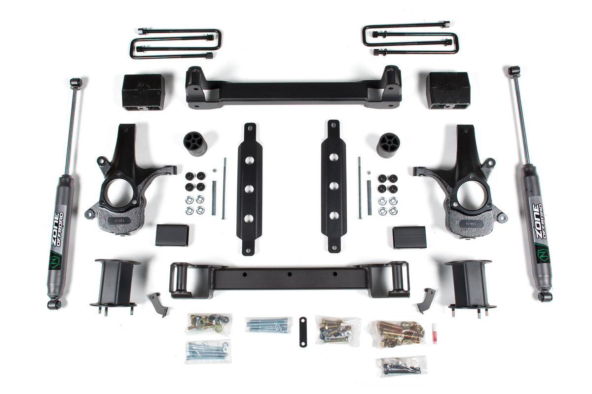 14-18 Silverado/Sierra 1500 2WD 6.5 Inch Alum/Stamped Arms Zone Offroad