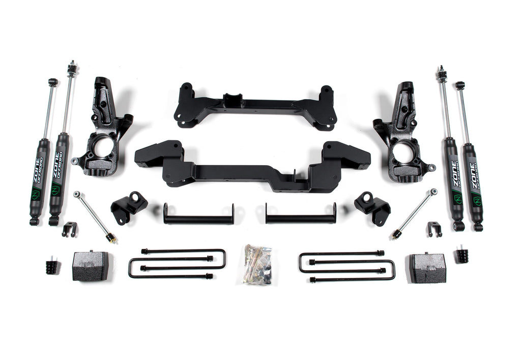 01-10 Silverado 1500/2500 HD/3500 HD 2WD 6 Inch Lift Kit Zone Offroad