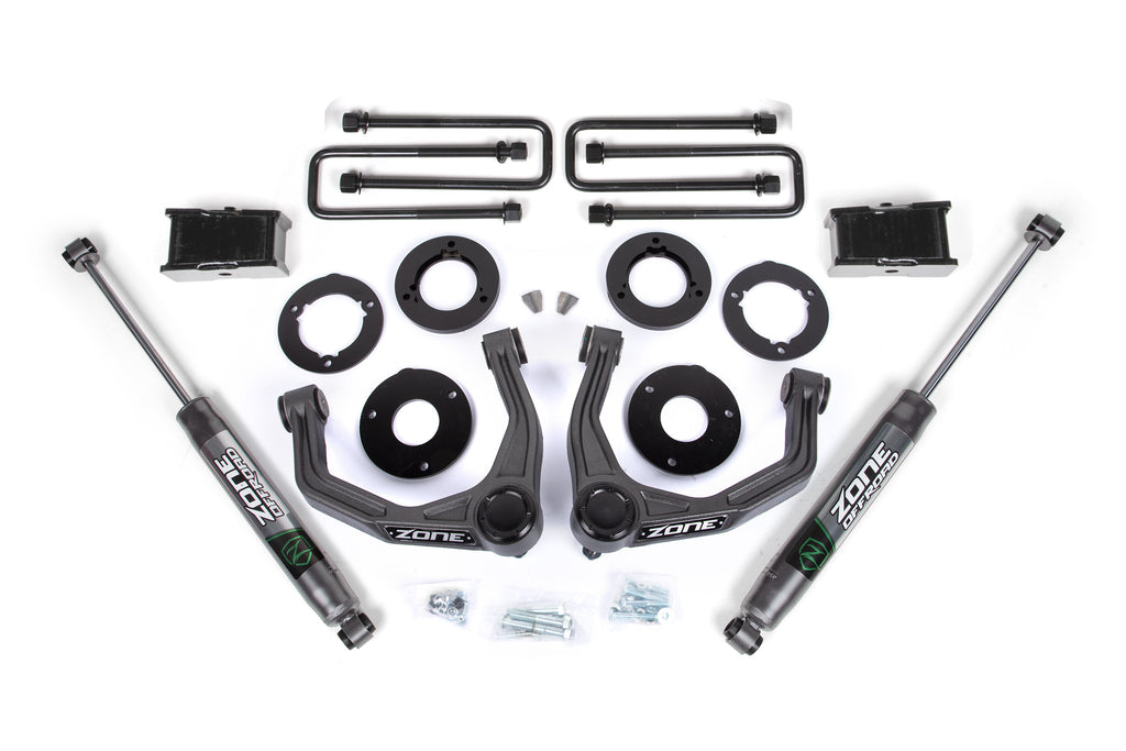 19-22 Silverado/Sierra 1500 AT4 / Trail Boss 1.75 Inch Lift Kit 1 Inch Rear Block Zone Offroad