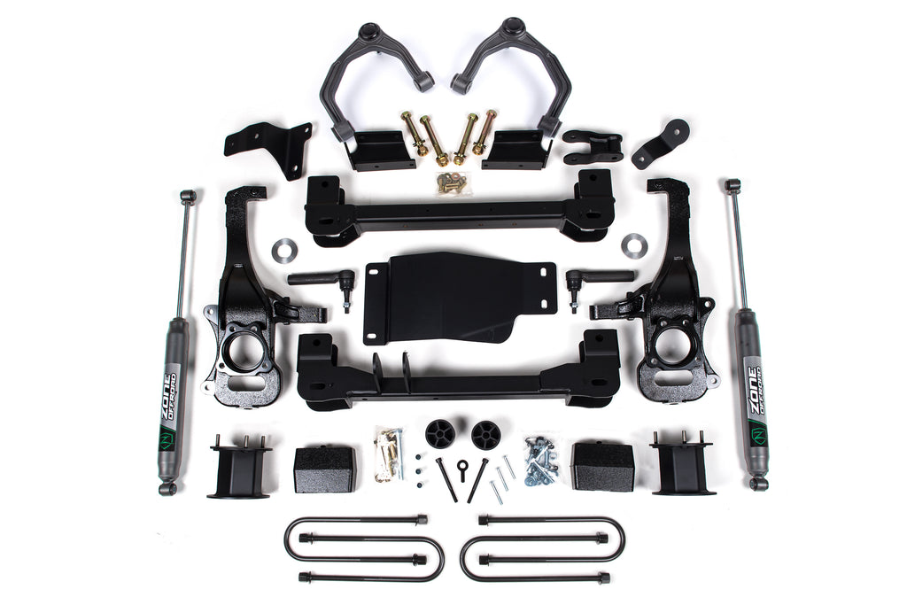 4 Inch Lift Kit For 2025 Silverado/Sierra 1500 4WD 3 Inch Rear Block Spacer Front Zone Offroad