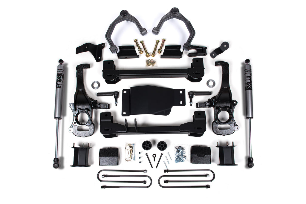 6 Inch Lift Kit For 2025 Silverado/Sierra 1500 Custom/LT/LTZ/PPV/RST/WT/Elevation/PRO/SLE/SLT 4WD 5 Inch Rear Block Spacer Front Zone Offroad