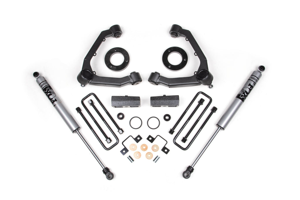 23-26 GM Colorado Trail Boss/GMC AT4 3 Inch Adventure Series Lift Kit, 2.5 Inch Rear Lift, Block - Fox Adv Series Shocks Zone Offroad